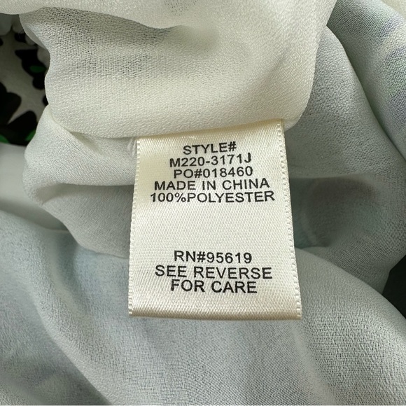 NWOT Bohemian Green and Blue Patterned Skirt - Picture 4 of 7